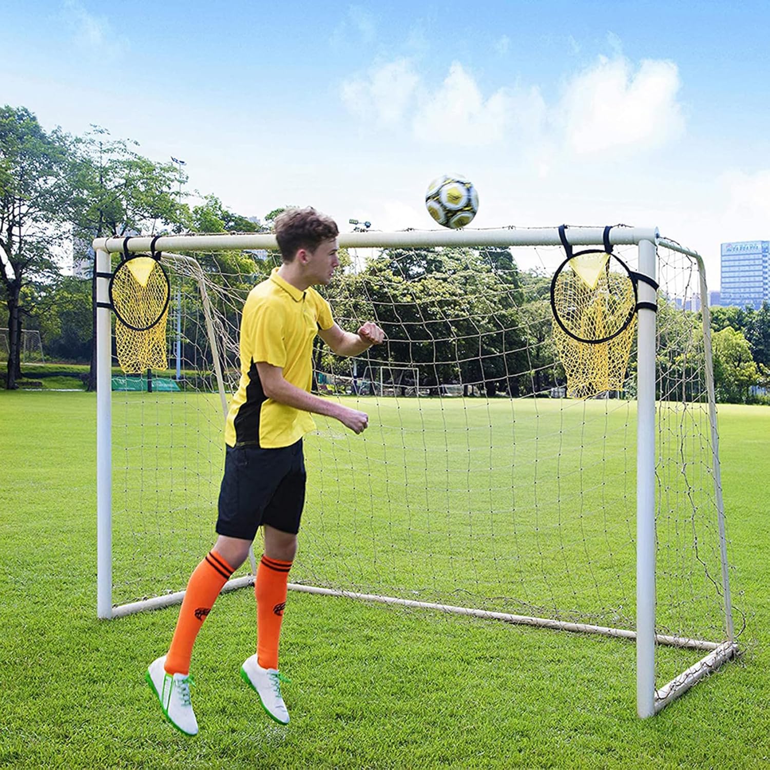 Prickskytte på fotbollsmål 🥅