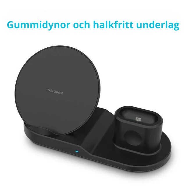 3 i 1 TrĂ„dlös snabbladdare - Ladda smartare, inte mer!đ