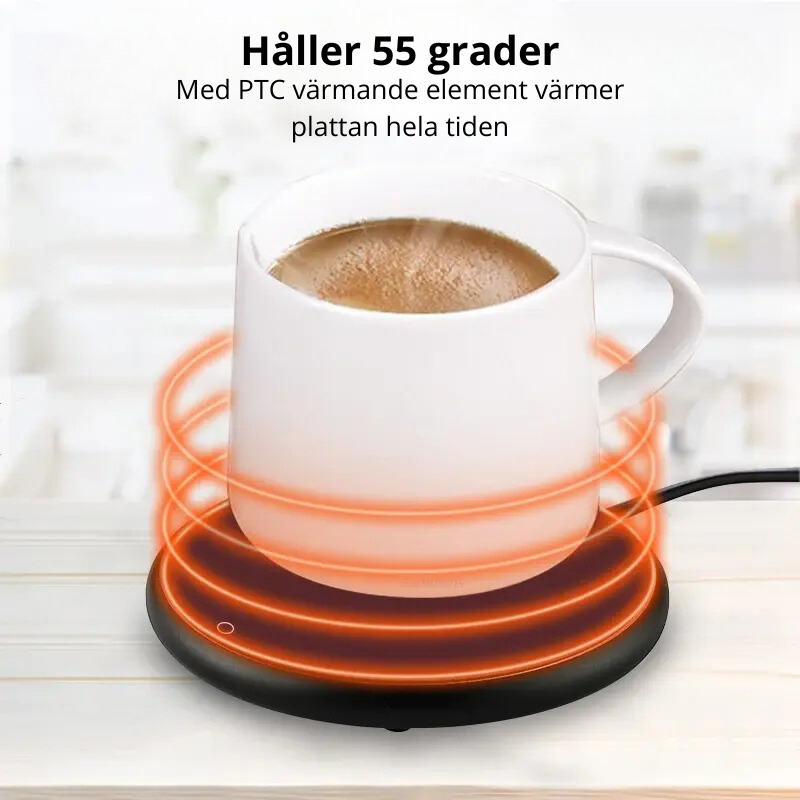 Kaffekoppsvärmare med USB