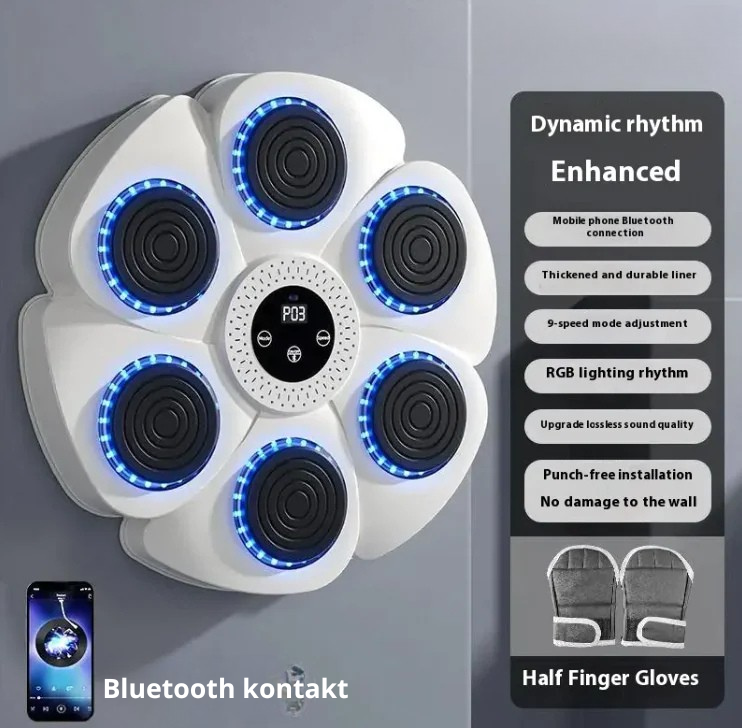 Boxningsutrustning med inbyggd högtalare