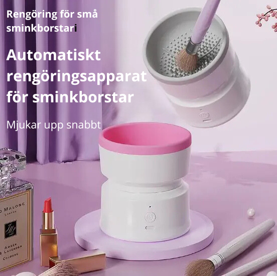 Automatisk Sminkborstrengörare - Rena borstar på några sekunder ✨