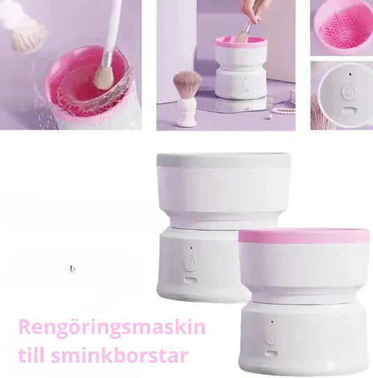 Automatisk Sminkborstrengörare - Rena borstar på några sekunder ✨