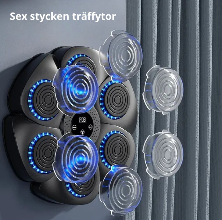 Boxningsutrustning med inbyggd högtalare