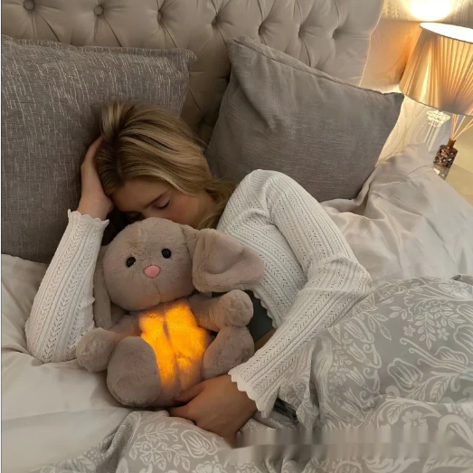 Lugnande Andningskanin med Ljus & Ljud