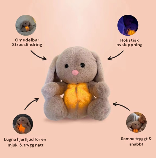 Lugnande Andningskanin med Ljus & Ljud