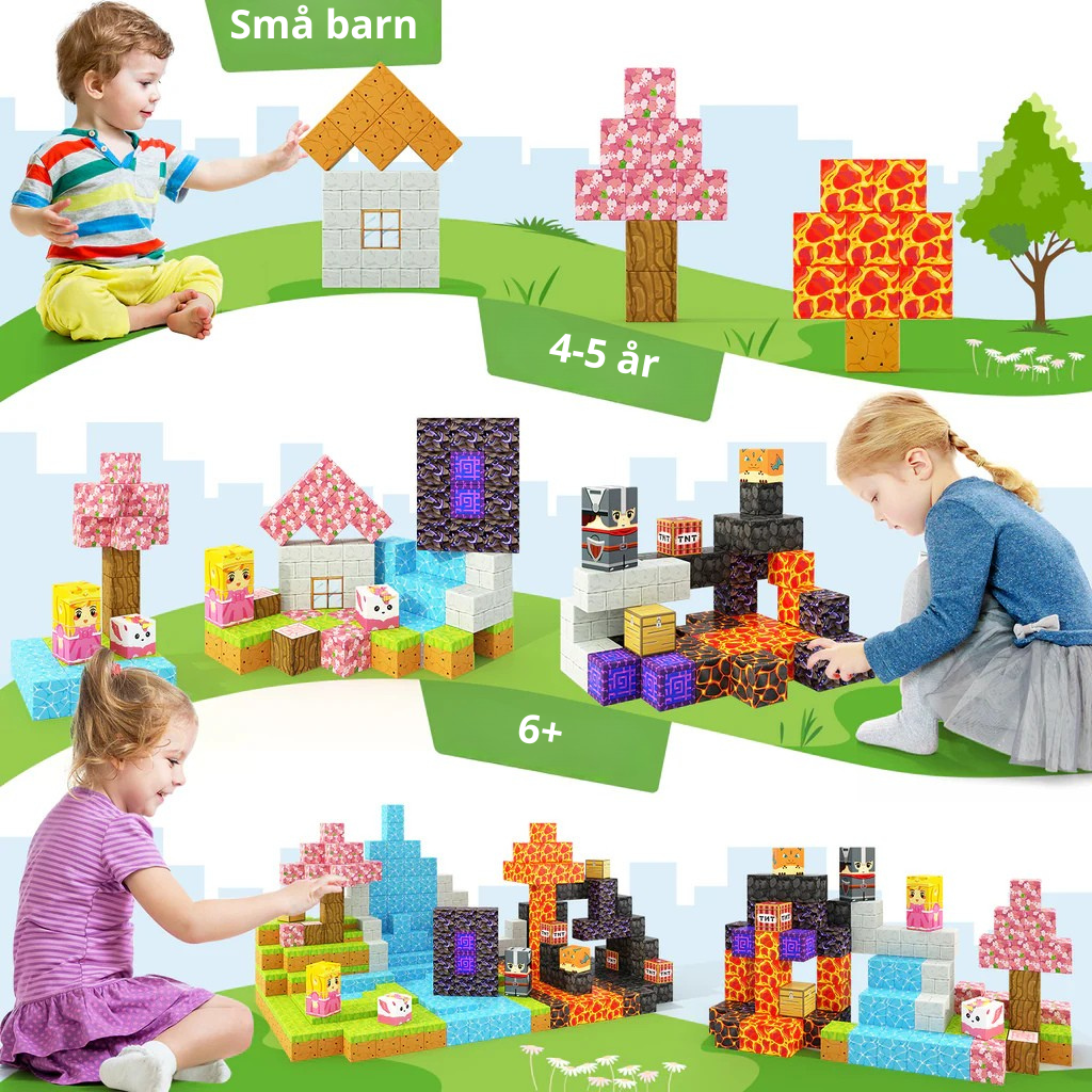 Magnetiska Byggklossar