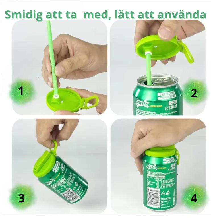 Återanvändbart sugrör av silikon🧃