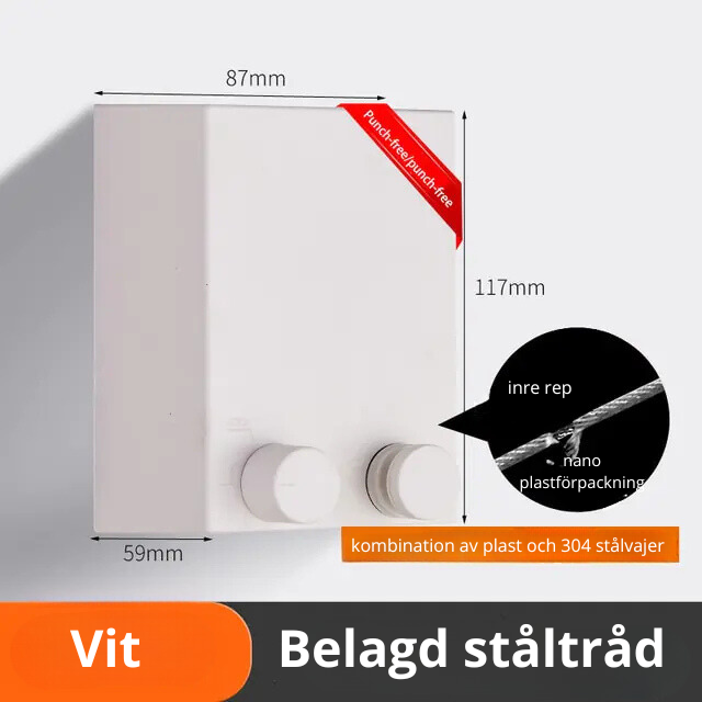 VĂ€gghĂ€ngd torkstĂ€llning âš