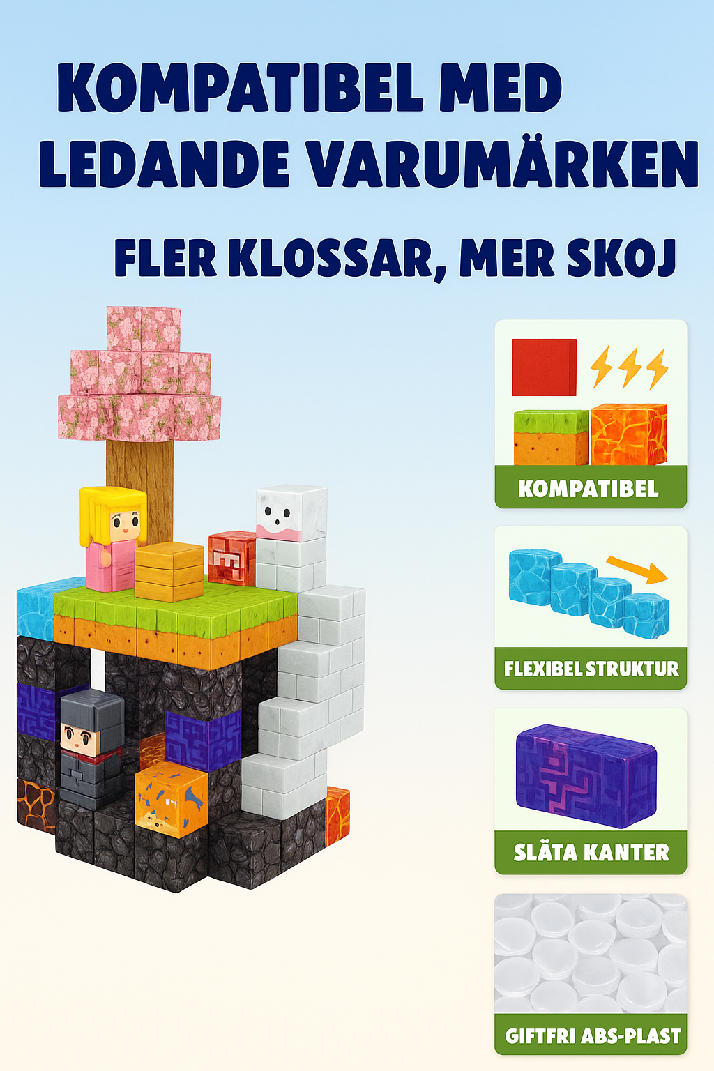 Magnetiska Byggklossar