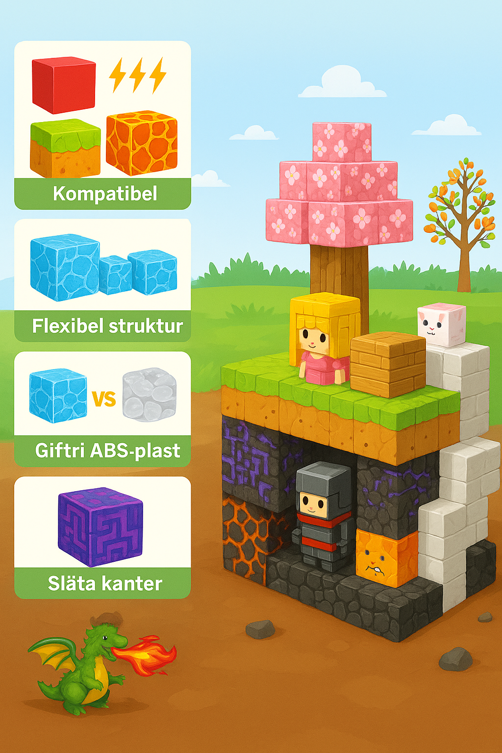 Magnetiska Byggklossar