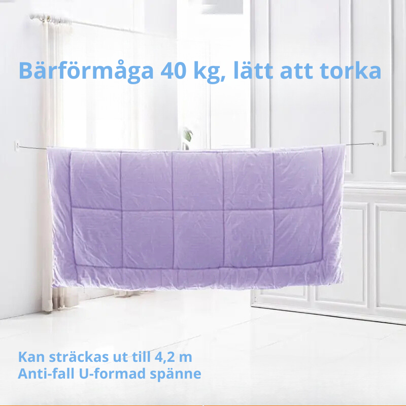 Vägghängd torkställning