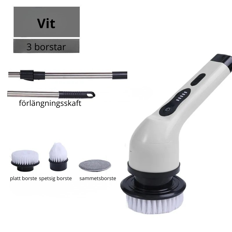 Sladdlös rengöringsborste